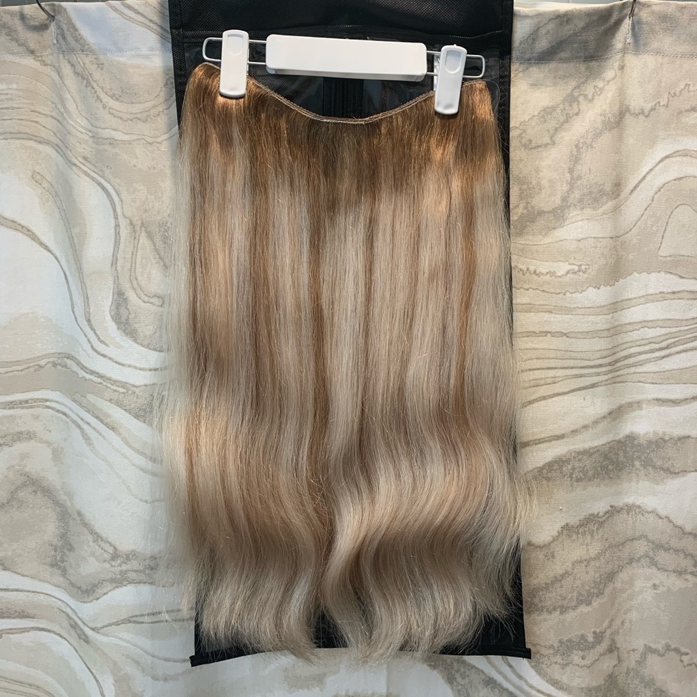 Hidden Crown Blonde Halo Hair Extensions